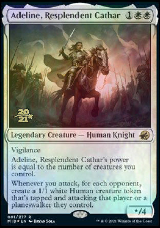 Adeline, Resplendent Cathar [Innistrad: Midnight Hunt Prerelease Promos] | Gear Gaming Fayetteville