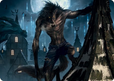 Stalking Predator Art Card [Innistrad: Midnight Hunt Art Series] | Gear Gaming Fayetteville