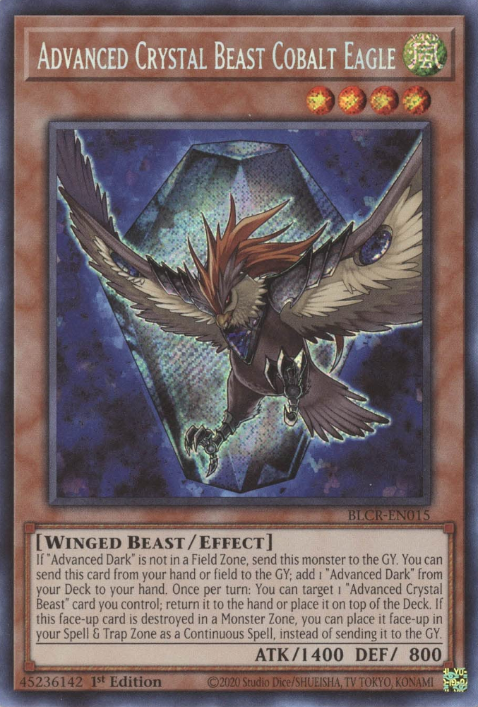 Advanced Crystal Beast Cobalt Eagle [BLCR-EN015] Secret Rare | Gear Gaming Fayetteville