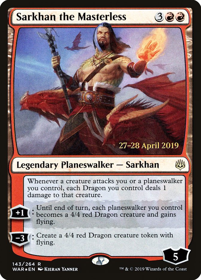 Sarkhan the Masterless [War of the Spark Prerelease Promos] | Gear Gaming Fayetteville