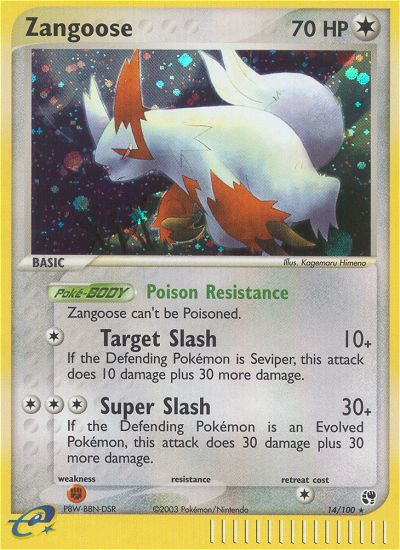 Zangoose (14/100) [EX: Sandstorm] | Gear Gaming Fayetteville