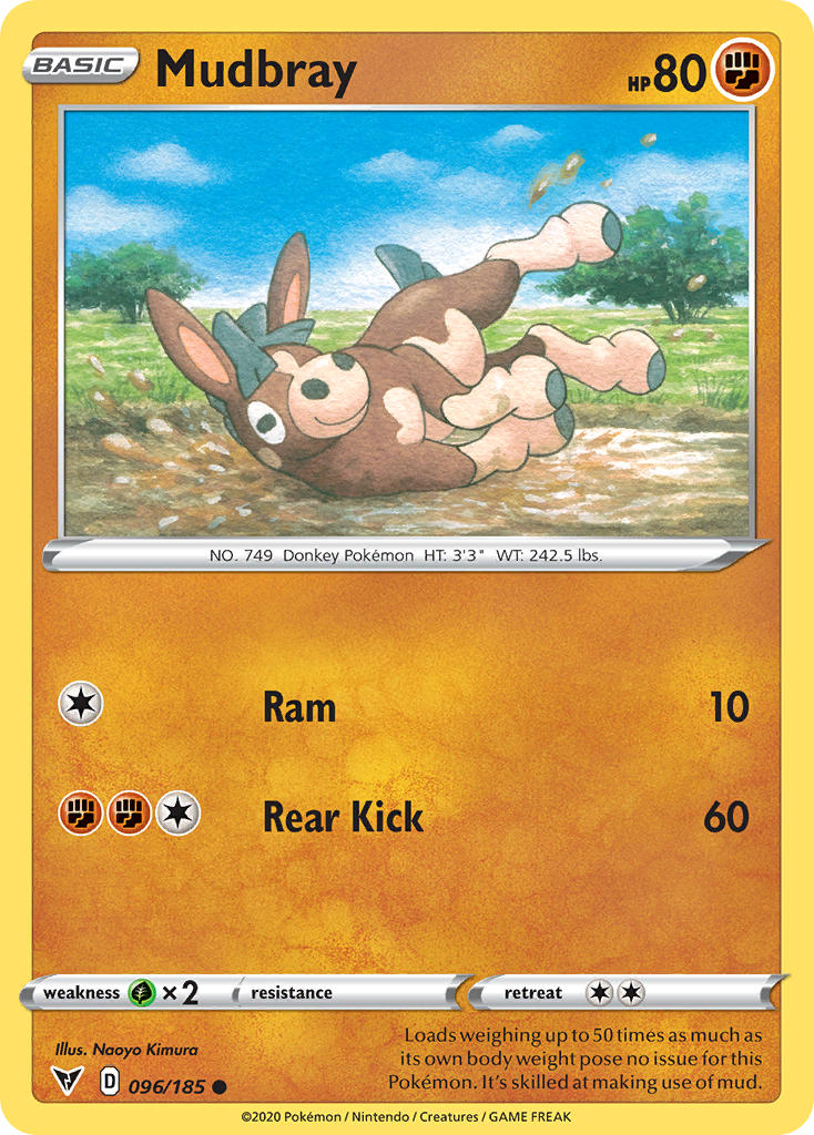Mudbray (096/185) [Sword & Shield: Vivid Voltage] | Gear Gaming Fayetteville