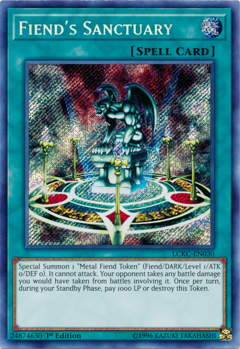 Fiend's Sanctuary [LCKC-EN030] Secret Rare | Gear Gaming Fayetteville