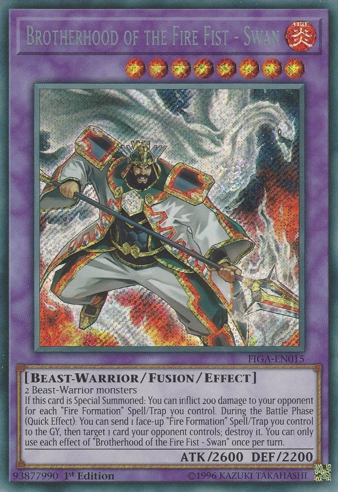 Brotherhood of the Fire Fist - Swan [FIGA-EN015] Secret Rare | Gear Gaming Fayetteville