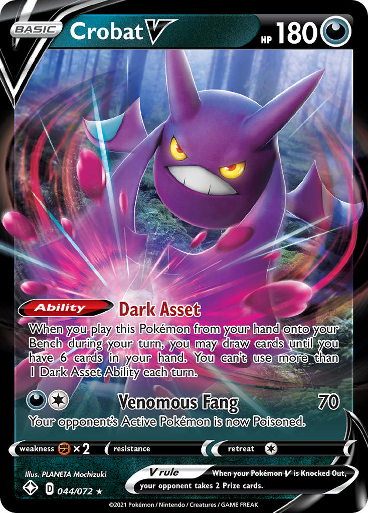 Crobat V (044/072) [Sword & Shield: Shining Fates] | Gear Gaming Fayetteville