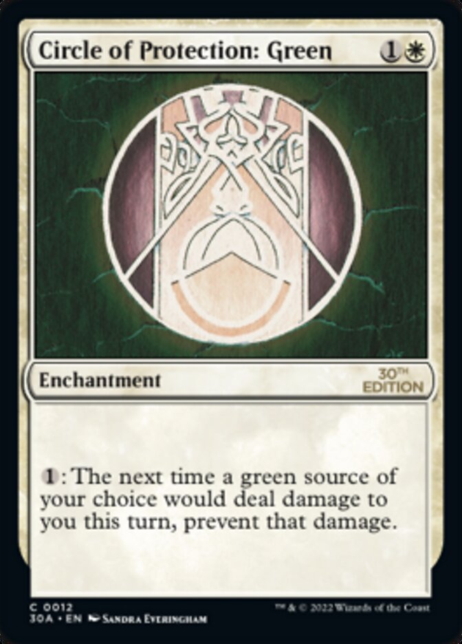 Circle of Protection: Green [30th Anniversary Edition] | Gear Gaming Fayetteville
