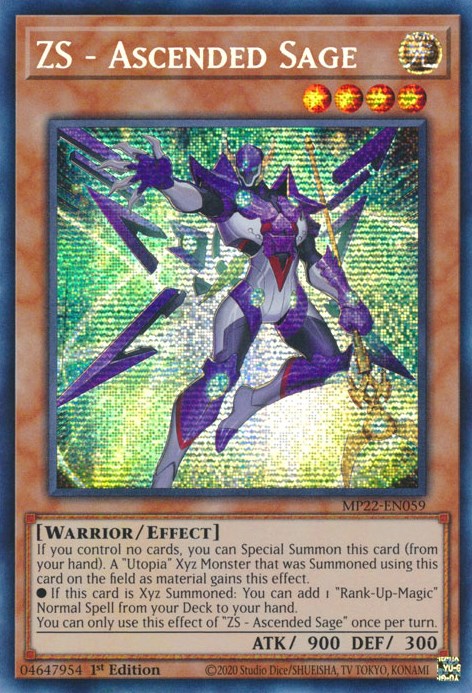 ZS - Ascended Sage [MP22-EN059] Prismatic Secret Rare | Gear Gaming Fayetteville