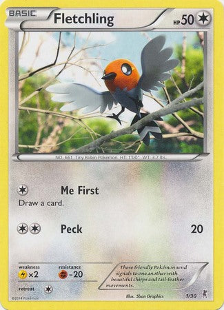 Fletchling (1/30) [XY: Trainer Kit 1 - Bisharp] | Gear Gaming Fayetteville