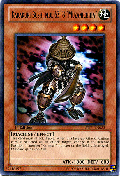 Karakuri Bushi mdl 6318 Muzanichiha [STBL-EN023] Rare | Gear Gaming Fayetteville