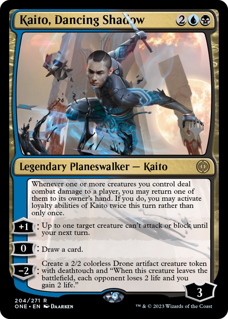 Kaito, Dancing Shadow (Promo Pack) [Phyrexia: All Will Be One Promos] | Gear Gaming Fayetteville