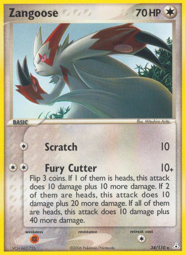 Zangoose (34/110) [EX: Holon Phantoms] | Gear Gaming Fayetteville