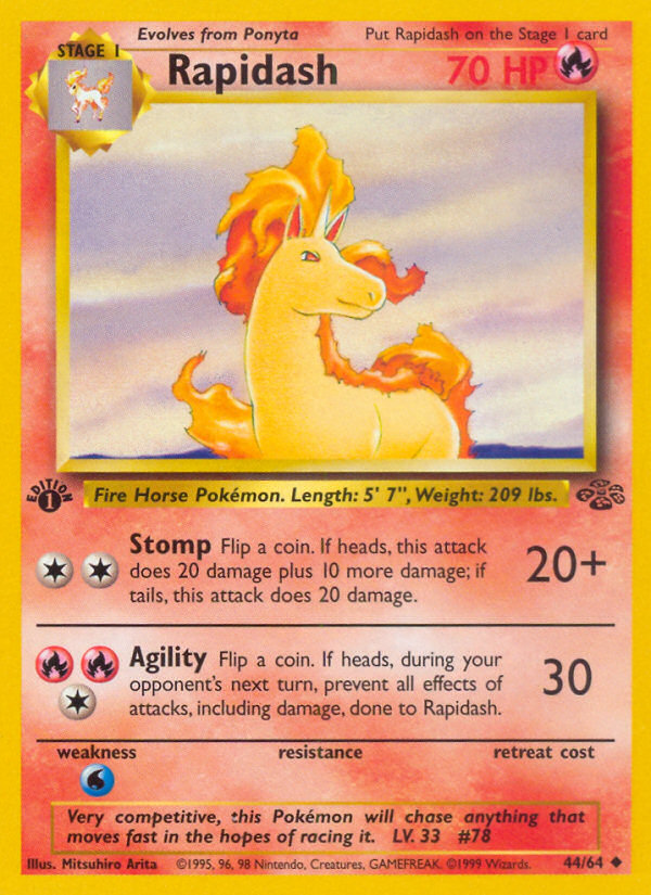 Rapidash (44/64) [Jungle 1st Edition] | Gear Gaming Fayetteville