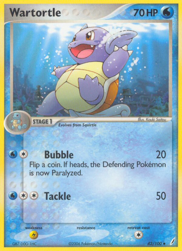 Wartortle (42/100) [EX: Crystal Guardians] | Gear Gaming Fayetteville