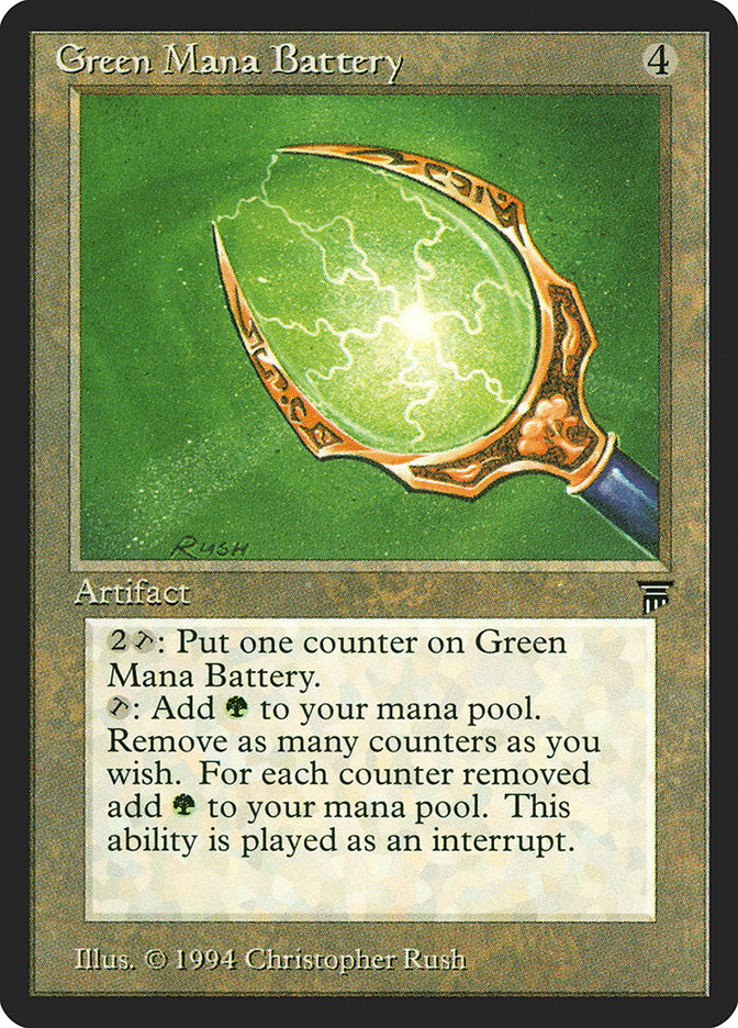 Green Mana Battery [Legends] | Gear Gaming Fayetteville