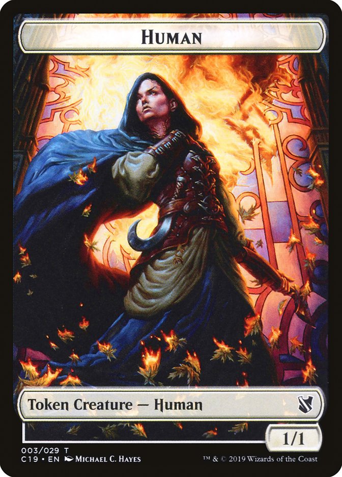 Human Token [Commander 2019 Tokens] | Gear Gaming Fayetteville