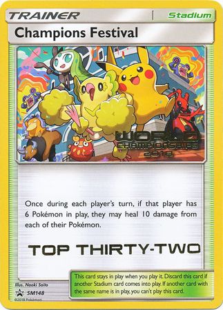 Champions Festival (SM148) (2018 Top Thirty Two) [Sun & Moon: Black Star Promos] | Gear Gaming Fayetteville