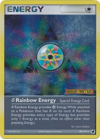 Rainbow Energy (88/101)(Delta Species) (Stamped) [EX: Dragon Frontiers] | Gear Gaming Fayetteville