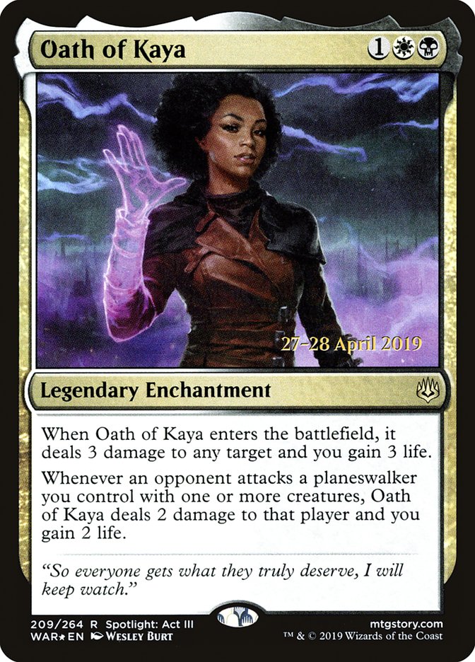 Oath of Kaya [War of the Spark Prerelease Promos] | Gear Gaming Fayetteville