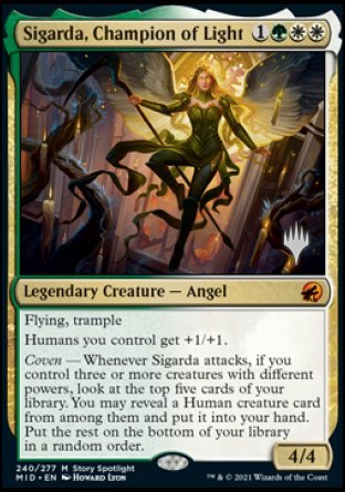 Sigarda, Champion of Light (Promo Pack) [Innistrad: Midnight Hunt Promos] | Gear Gaming Fayetteville