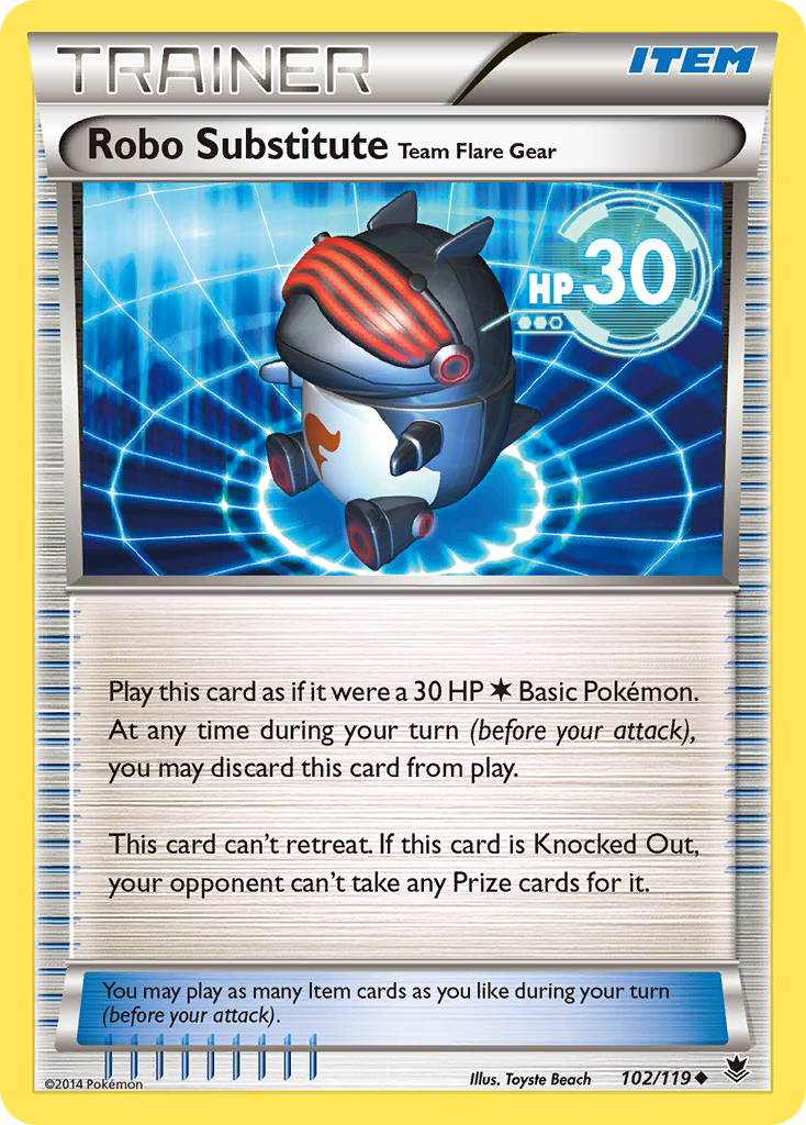 Robo Substitute Team Flare Gear (102/119) [XY: Phantom Forces] | Gear Gaming Fayetteville