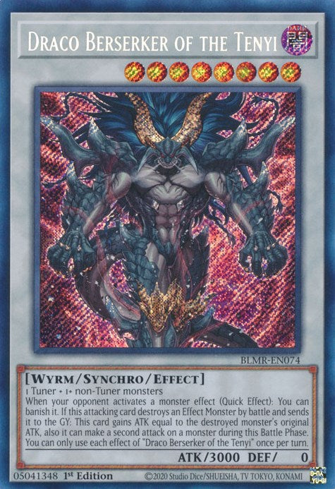 Draco Berserker of the Tenyi [BLMR-EN074] Secret Rare | Gear Gaming Fayetteville