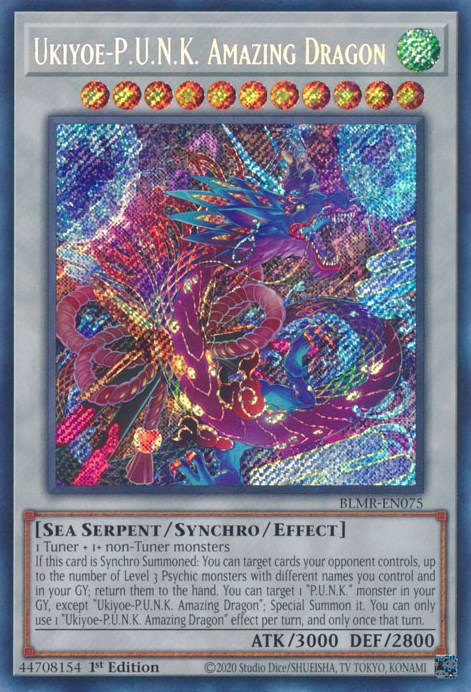 Ukiyoe-P.U.N.K. Amazing Dragon [BLMR-EN075] Secret Rare | Gear Gaming Fayetteville