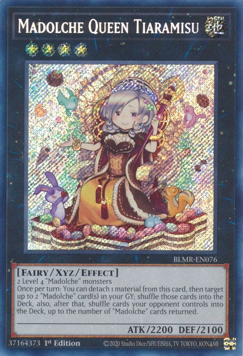 Madolche Queen Tiaramisu [BLMR-EN076] Secret Rare | Gear Gaming Fayetteville