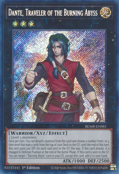 Dante, Traveler of the Burning Abyss [BLMR-EN081] Secret Rare | Gear Gaming Fayetteville