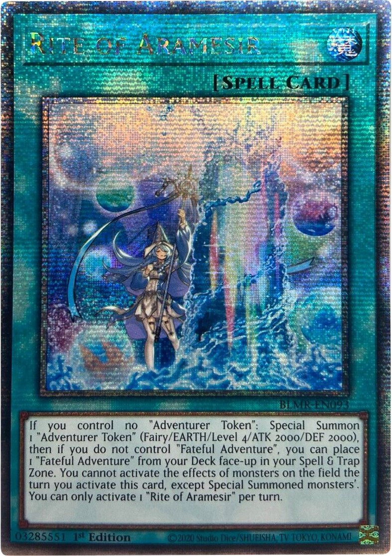 Rite of Aramesir [BLMR-EN093] Quarter Century Secret Rare | Gear Gaming Fayetteville