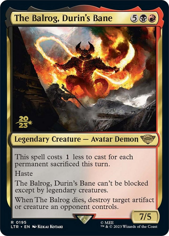 The Balrog, Durin's Bane [The Lord of the Rings: Tales of Middle-Earth Prerelease Promos] | Gear Gaming Fayetteville