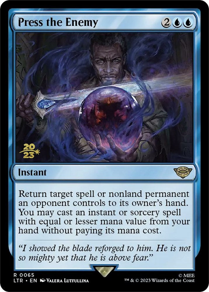 Press the Enemy [The Lord of the Rings: Tales of Middle-Earth Prerelease Promos] | Gear Gaming Fayetteville
