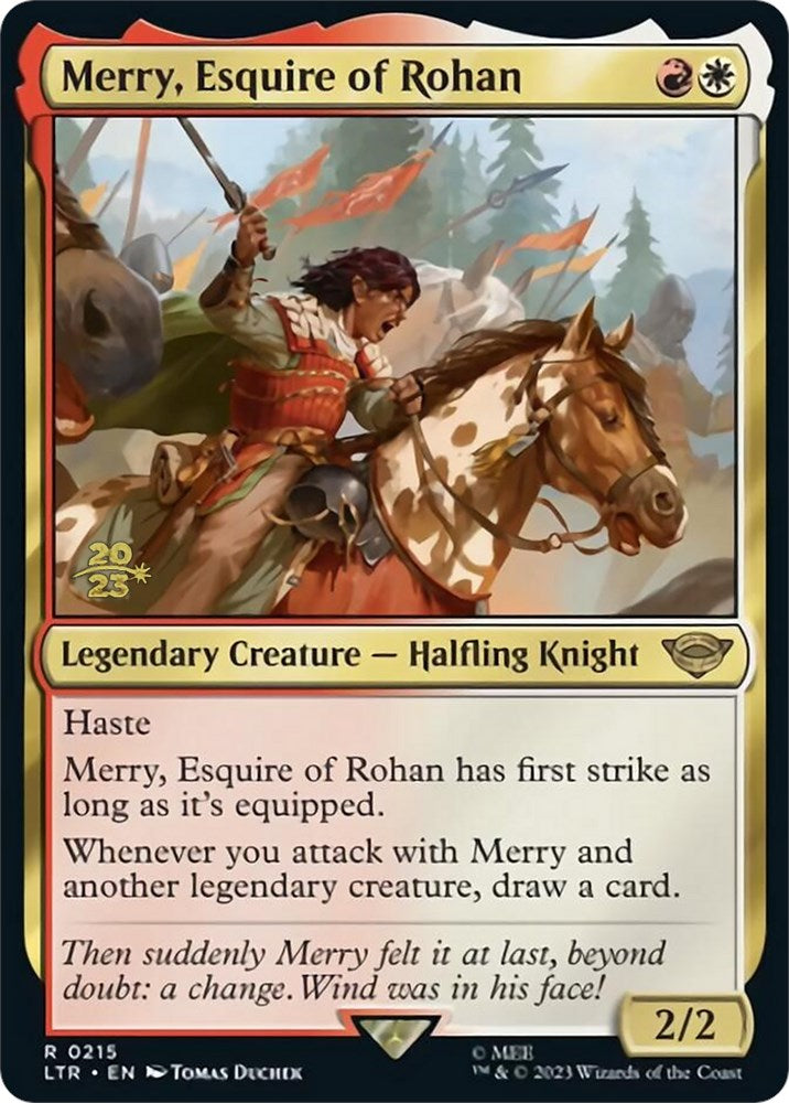 Merry, Esquire of Rohan [The Lord of the Rings: Tales of Middle-Earth Prerelease Promos] | Gear Gaming Fayetteville