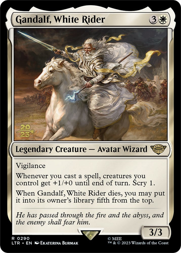 Gandalf, White Rider [The Lord of the Rings: Tales of Middle-Earth Prerelease Promos] | Gear Gaming Fayetteville