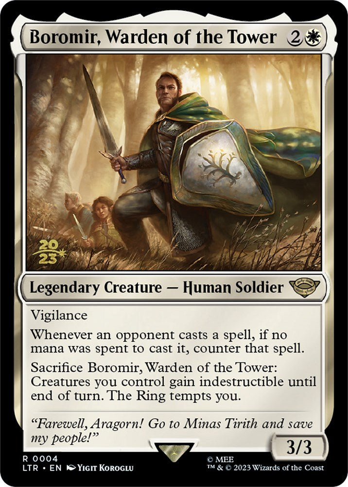 Boromir, Warden of the Tower [The Lord of the Rings: Tales of Middle-Earth Prerelease Promos] | Gear Gaming Fayetteville