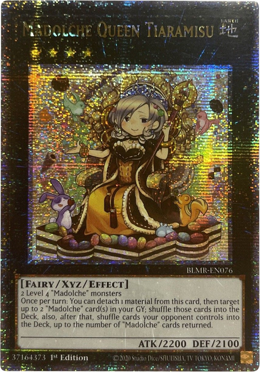 Madolche Queen Tiaramisu [BLMR-EN076] Quarter Century Secret Rare | Gear Gaming Fayetteville