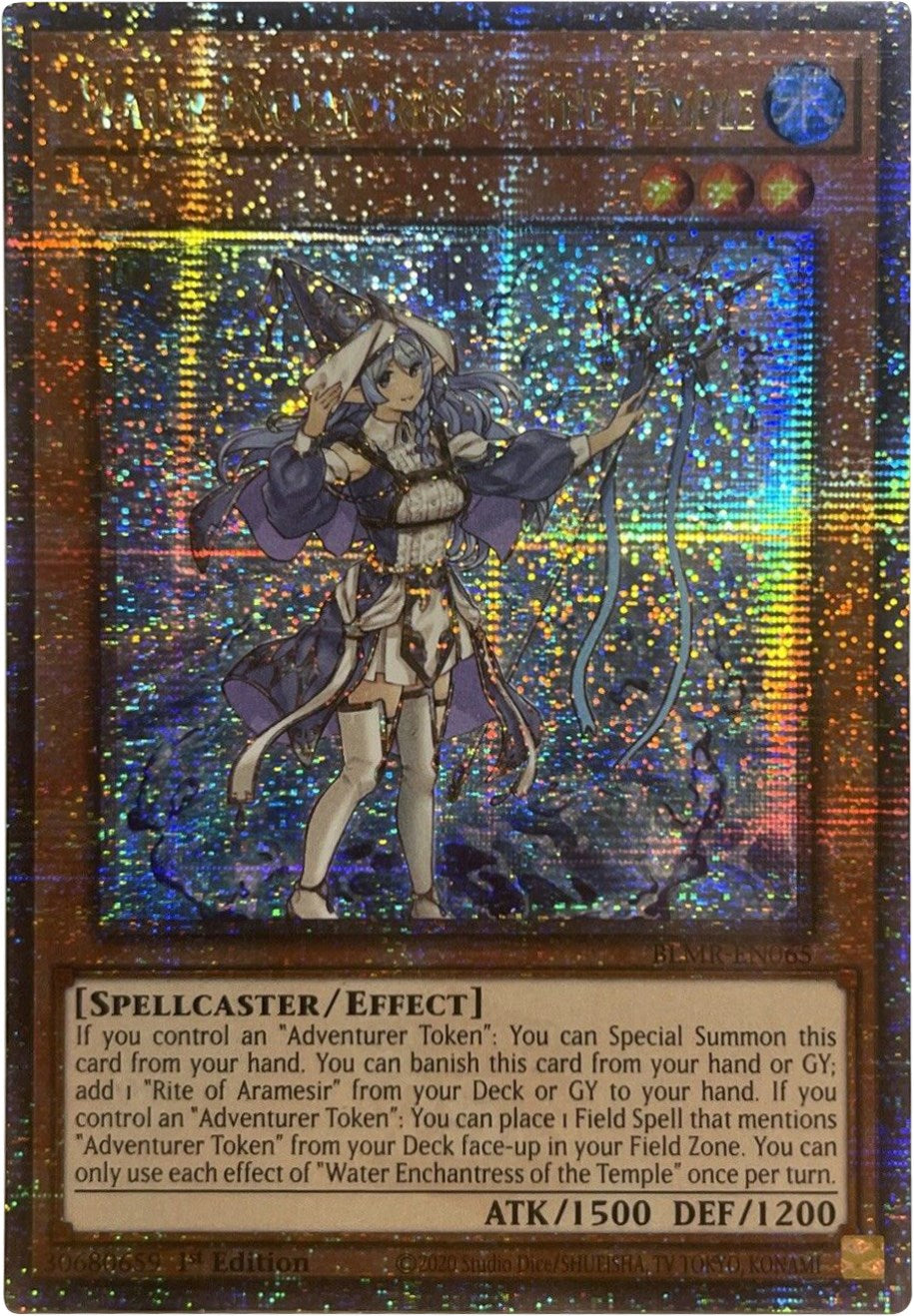 Water Enchantress of the Temple [BLMR-EN065] Quarter Century Secret Rare | Gear Gaming Fayetteville