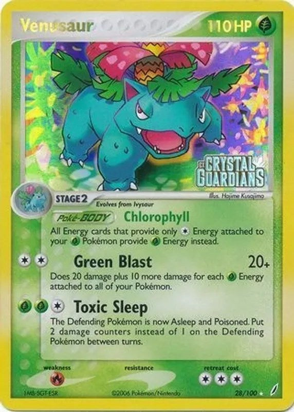 Venusaur (028/100) (Prerelease) [EX: Crystal Guardians] | Gear Gaming Fayetteville