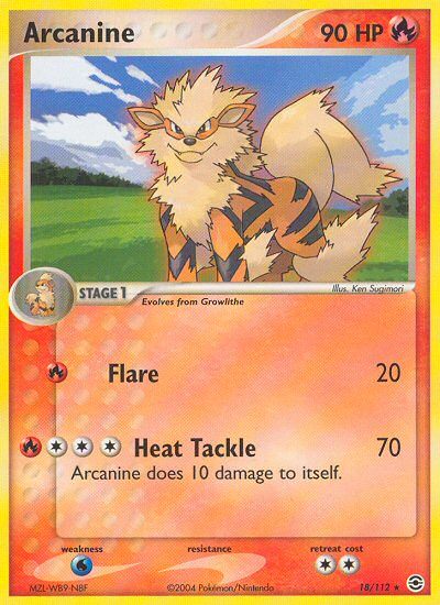 Arcanine (18/112) [EX: FireRed & LeafGreen] | Gear Gaming Fayetteville