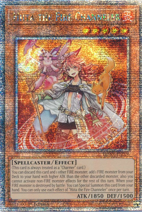 Hiita the Fire Channeler [DUNE-EN026] Quarter Century Secret Rare | Gear Gaming Fayetteville