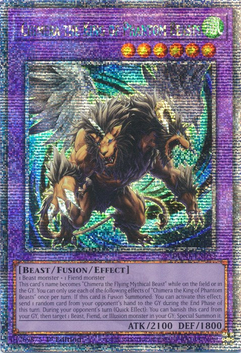 Chimera the King of Phantom Beasts [DUNE-EN033] Quarter Century Secret Rare | Gear Gaming Fayetteville