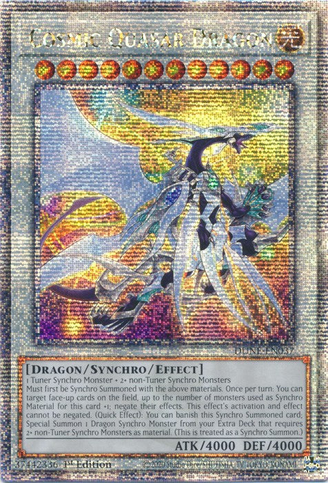 Cosmic Quasar Dragon [DUNE-EN037] Quarter Century Secret Rare | Gear Gaming Fayetteville