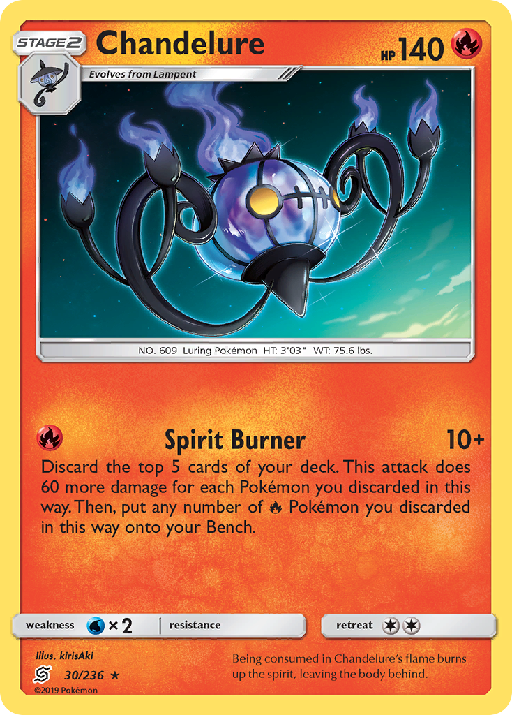 Chandelure (30/236) [Sun & Moon: Unified Minds] | Gear Gaming Fayetteville