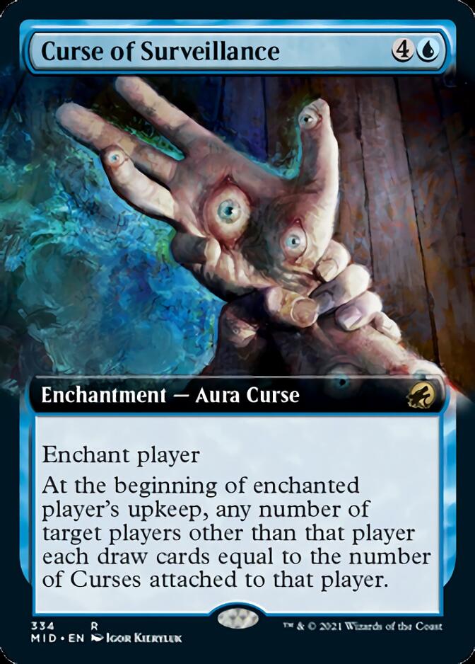 Curse of Surveillance (Extended Art) [Innistrad: Midnight Hunt] | Gear Gaming Fayetteville