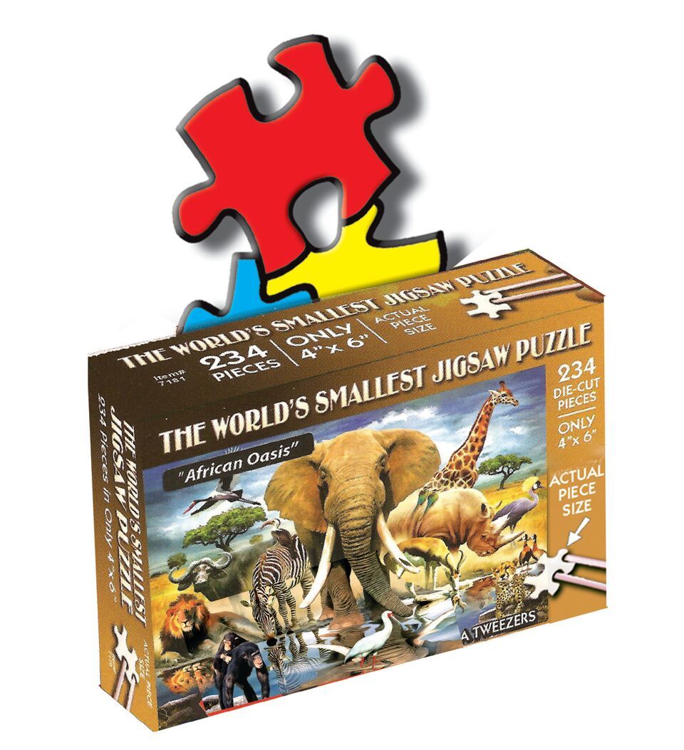 World's Smallest Jigsaw Puzzle - African Oasis | Gear Gaming Fayetteville