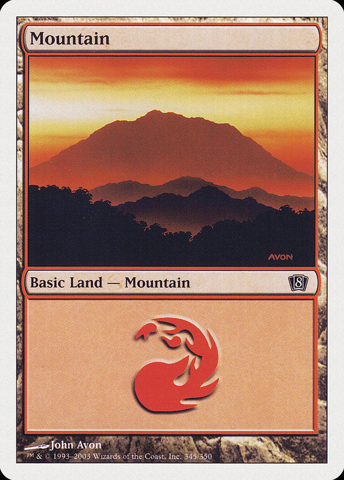 Mountain (345) [Eighth Edition] | Gear Gaming Fayetteville