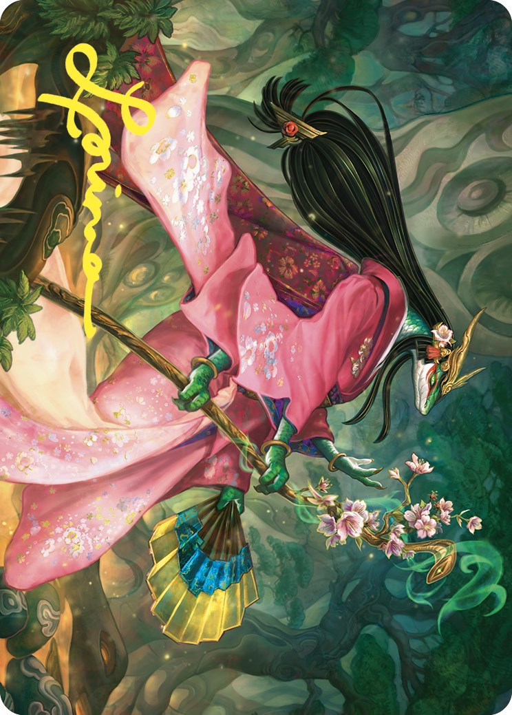 Sakiko, Mother of Summer Art Card (Gold-Stamped Signature) [Commander Masters Art Series] | Gear Gaming Fayetteville