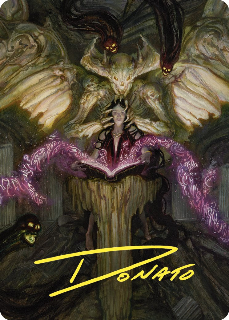 Demonic Tutor Art Card (Gold-Stamped Signature) [Commander Masters Art Series] | Gear Gaming Fayetteville