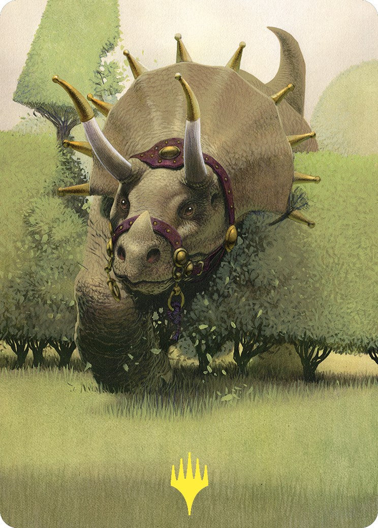 Regal Behemoth Art Card (Gold-Stamped) [Commander Masters Art Series] | Gear Gaming Fayetteville