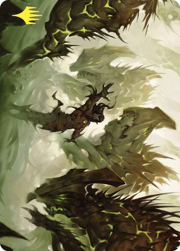 Ezuri's Predation Art Card (Gold-Stamped) [Commander Masters Art Series] | Gear Gaming Fayetteville
