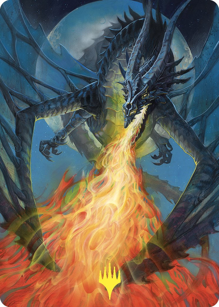 Balefire Dragon Art Card (Gold-Stamped) [Commander Masters Art Series] | Gear Gaming Fayetteville